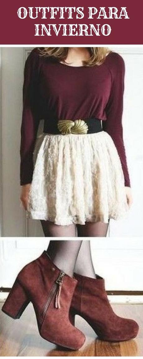 Outfits Invierno Mujer Falda