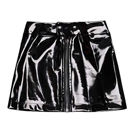 Falda De Cuero Negra Para Fiesta