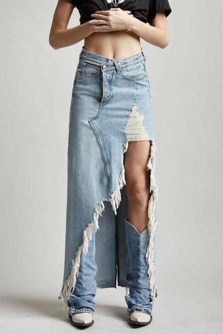Falda Mezclilla Larga