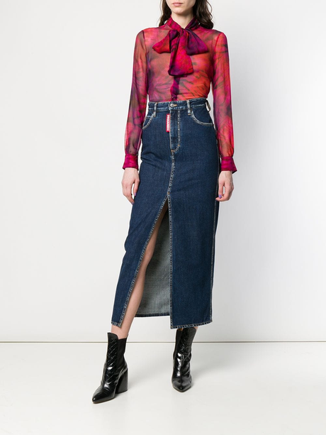 Falda Mezclilla Larga