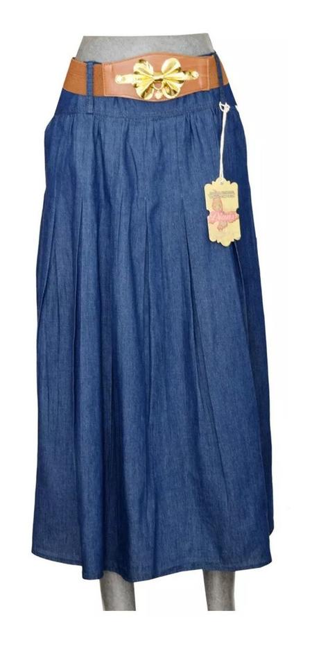 Falda Mezclilla Larga
