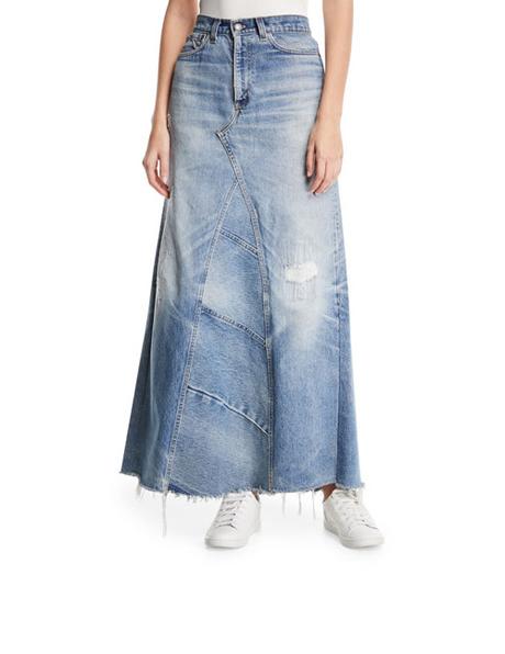 Falda Mezclilla Larga