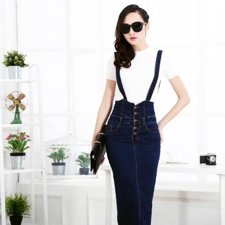 Falda Mezclilla Larga