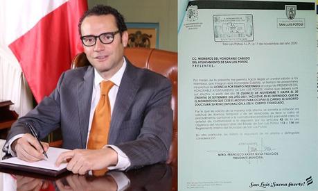 Xavier Nava pide licencia por tiempo indefinido