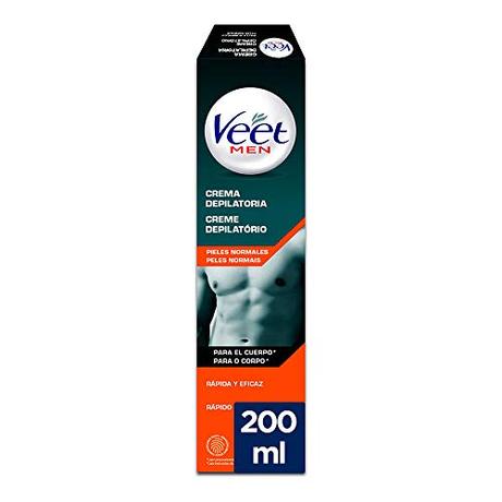 Veet for Men Crema Depilatoria Corporal para Hombre, Piel Normal, 200 ml