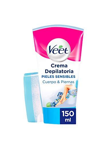 Veet Crema Depilatoria Corporal para Usar Bajo la Ducha para Mujer, Piel Sensible, 150 ml