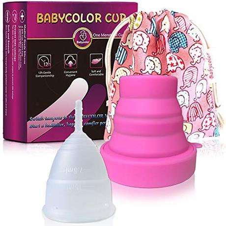 Copa menstrual, respetuosa con tu cuerpo Copa Menstrual-copa menstrual más recomendada-Incluye una bolsa de regalo - Silicona suave reutilizable de grado medicinal