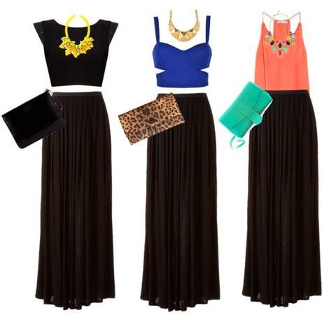 Maxi Falda Negra Para Fiesta