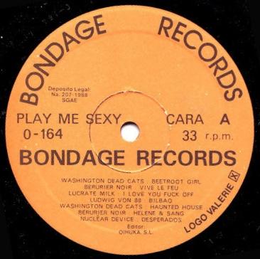 VA -Bondage records Lp 1988