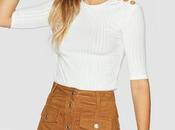 Falda Midi Botones Stradivarius