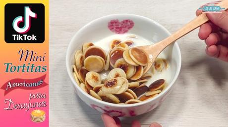 Mini TORTITAS Americanas para DESAYUNAR 🥞 Pancake Cereal Español – Receta de Tik Tok Mini TORTITAS Americanas para DESAYUNAR 🥞 Pancake Cereal Español – Receta de Tik Tok