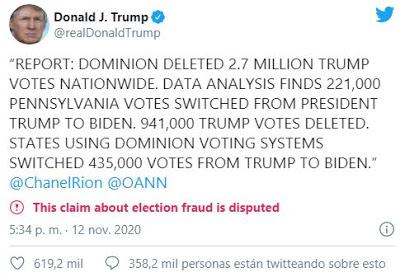 Giuliani contraataca señalando a los culpables del pucherazo