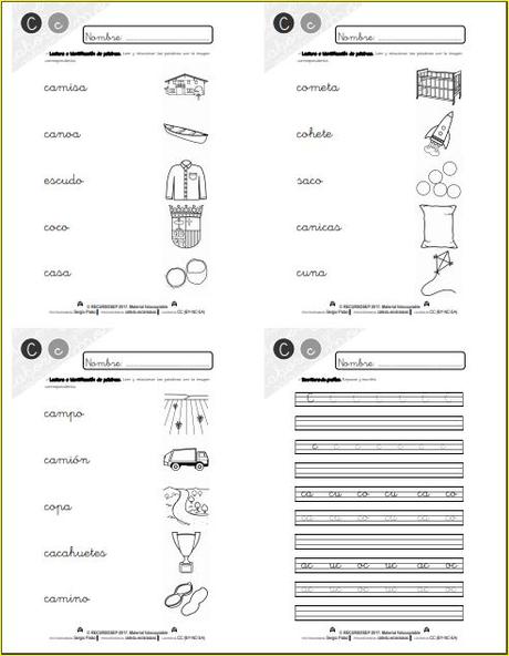 Aprendo a leer y a escribir. La C Aprendo a leer y a escribir. La C
