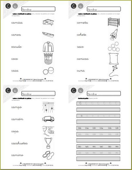 Aprendo a leer y a escribir. La C