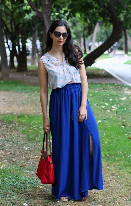 Falda Blanca Larga Combinar