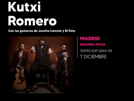 Kutxi Romero anuncia conciertos en Madrid