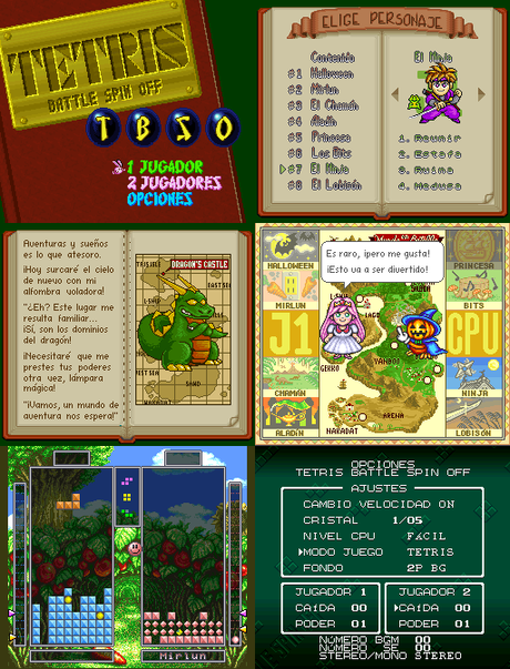 Tetris Battle Gaiden de Super Nintendo traducido al español Tetris Battle Gaiden de Super Nintendo traducido al español