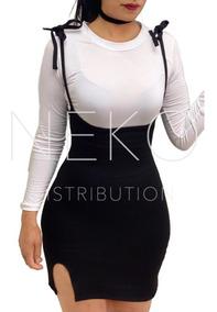 Falda Con Tirantes Mujer Zara