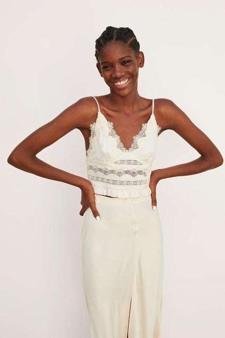 Falda Con Tirantes Mujer Zara