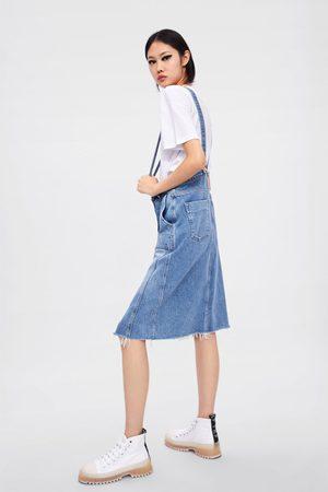 Falda Con Tirantes Mujer Zara