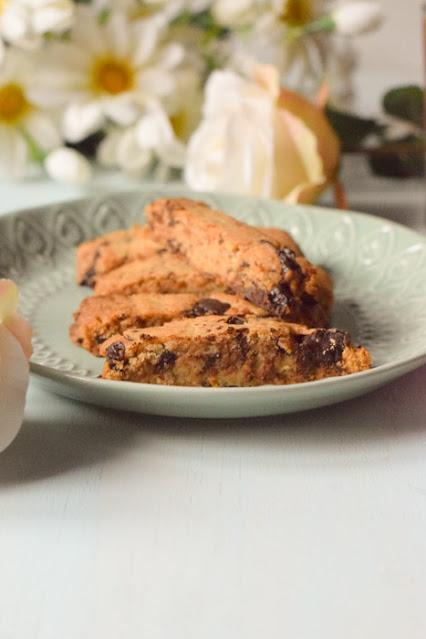 Biscottis Veganos de Limón y Chocolate Biscottis Veganos de Limón y Chocolate