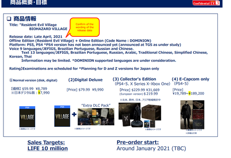 Resident Evil Village, filtrada fecha y ediciones Resident Evil Village, filtrada fecha y ediciones