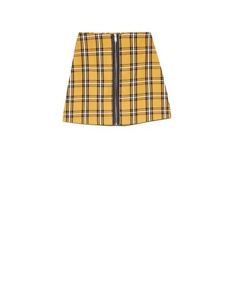 Combinar Falda Amarilla De Cuadros