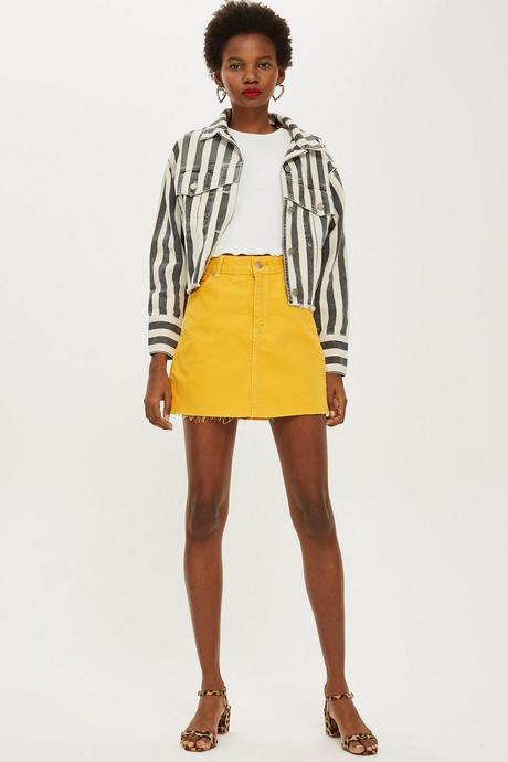 Combinar Falda Amarilla De Cuadros