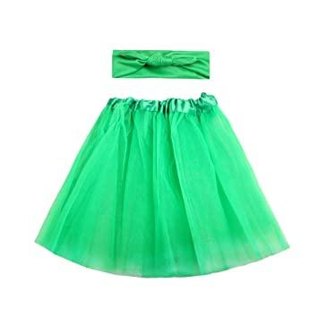 Falda De Tul Verde Para Nina