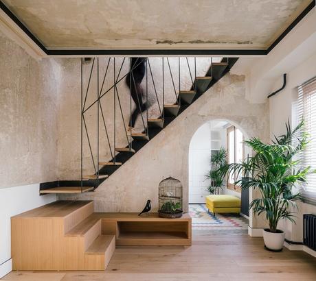 triplex Madrid piso con vistas Madrid Madrid interiors estilo nórdico decoración nórdica decoración con color decoración colorida decoración colores cozy decor colorfull decor charming decor casa en Madrid  