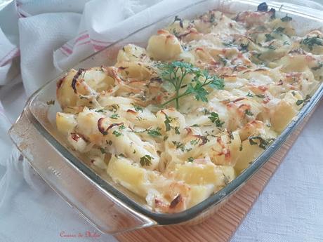 Bacalao asado con cebolla