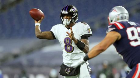 Perdedores de la semana 10 de la NFL – Temporada 2020 Lamar Jackson Ravens Week 10
