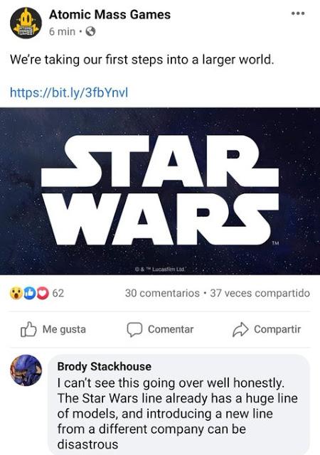 Asmodee pasa los juegos de Star Wars de FFG a Atomic Mass Games Asmodee pasa los juegos de Star Wars de FFG a Atomic Mass Games