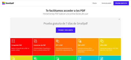 Smallpdf, un servicio online con todo lo necesario para trabajar con archivos PDF Smallpdf, un servicio online con todo lo necesario para trabajar con archivos PDF