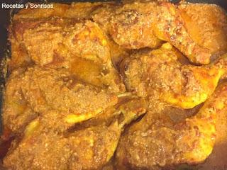 POLLO AL HORNO CON SALSA DE ANACARDOS POLLO AL HORNO CON SALSA DE ANACARDOS