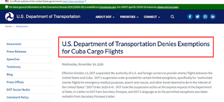 La última represión de la administración Trump contra Cuba