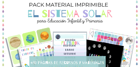 Recurso Imprimible: Pack Materiales proyecto sobre el Universo | El Sistema Solar