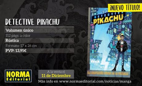 Norma Editorial publicará la novela gráfica de 'Pokémon: Detective Pikachu'