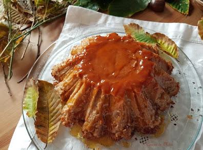 Flan de castañas con leche de castañas Flan de castañas con leche de castañas