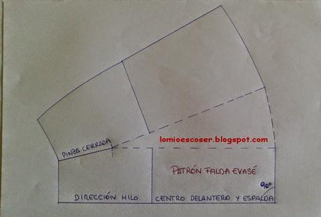 Patron Falda Recta Sin Pinzas