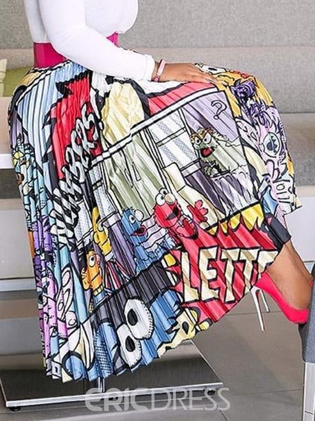 Falda Plisada Dibujos Animados