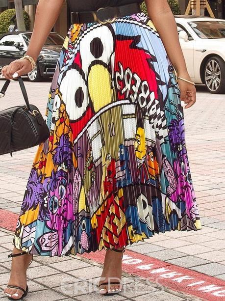 Falda Plisada Dibujos Animados