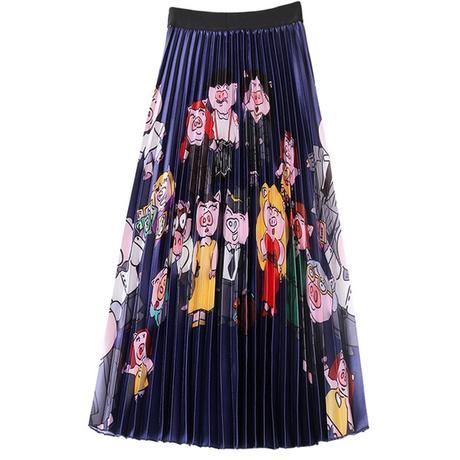 Falda Plisada Dibujos Animados