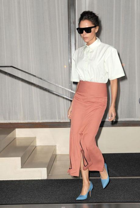 Falda Larga Con Camisa Blanca