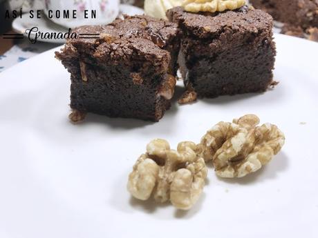 Brownie de chocolate y dulce de leche