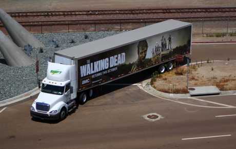 Escalofriante camión de The Walking Dead Escalofriante camión de The Walking Dead