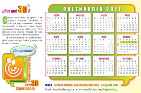 Semana Mundial de la Lactancia Materna 2011. Una experiencia 3D. ¿Por qué 3D? Cuando analizamos el apoyo a la lactancia materna, tendemos a verlo en dos dimensiones: tiempo (de gestación a destete) y lugar (hogar, comunidad, sistema de salud, etc.). Pero<br alt=