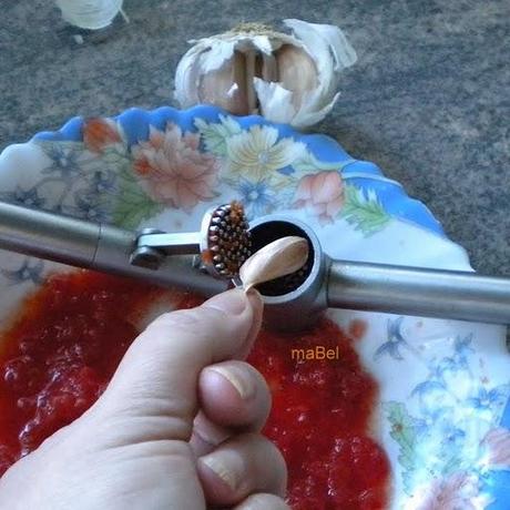 Gazpacho en pepino y flores