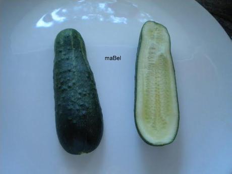 Gazpacho en pepino y flores