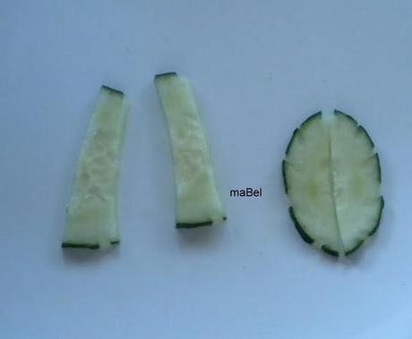 Gazpacho en pepino y flores